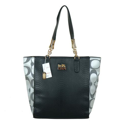 Coach Madison North South Bonded Small Grey Totes EAY | Coach Outlet Canada